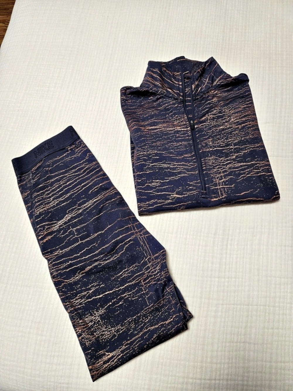 Nike Dri-FIT Women's Athletic Running Set in Navy & Copper Size Medium